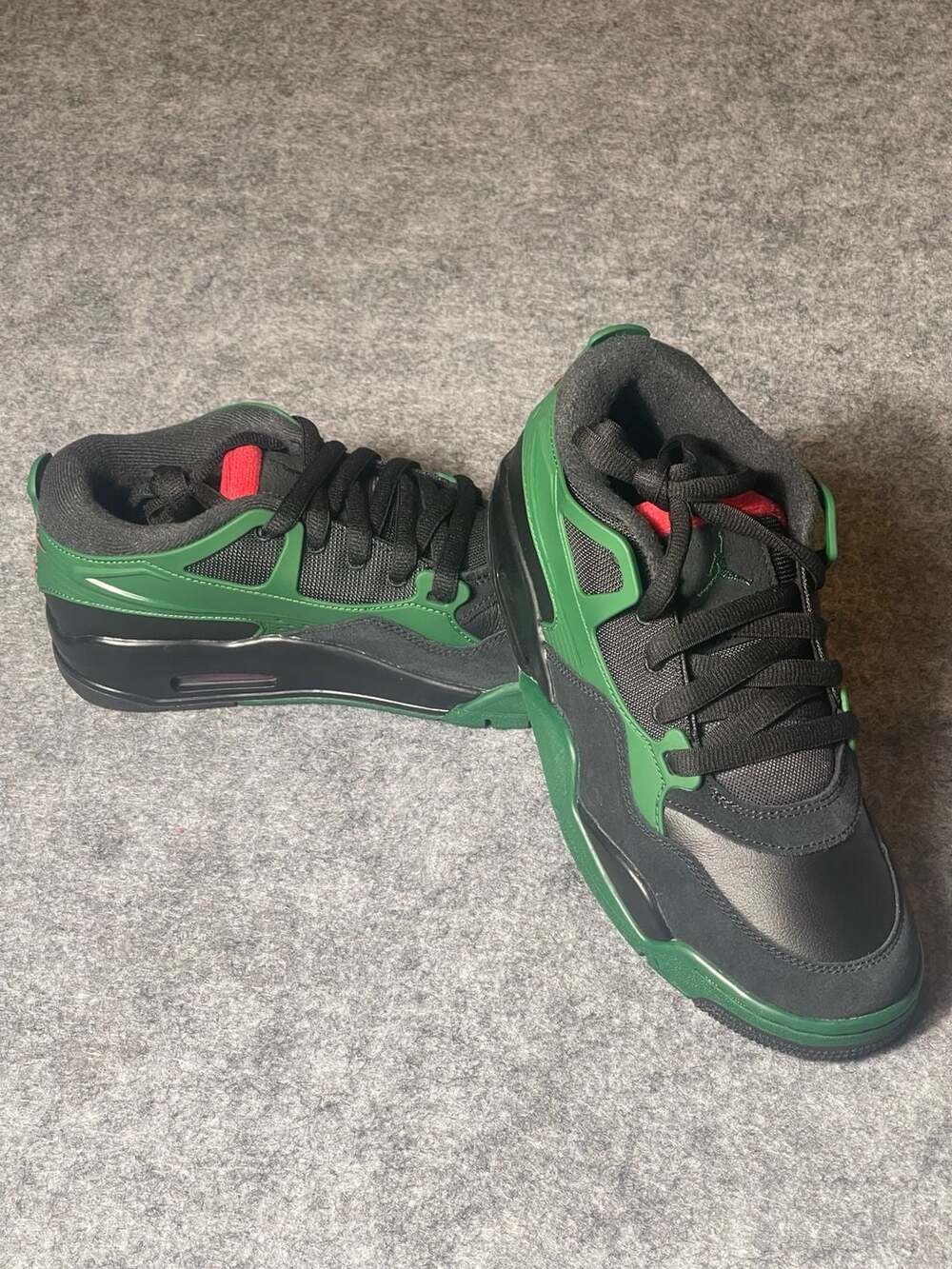 Air Jordan 4 RM Older Kids' Shoes - Black/Gorge Green/Varsity Red